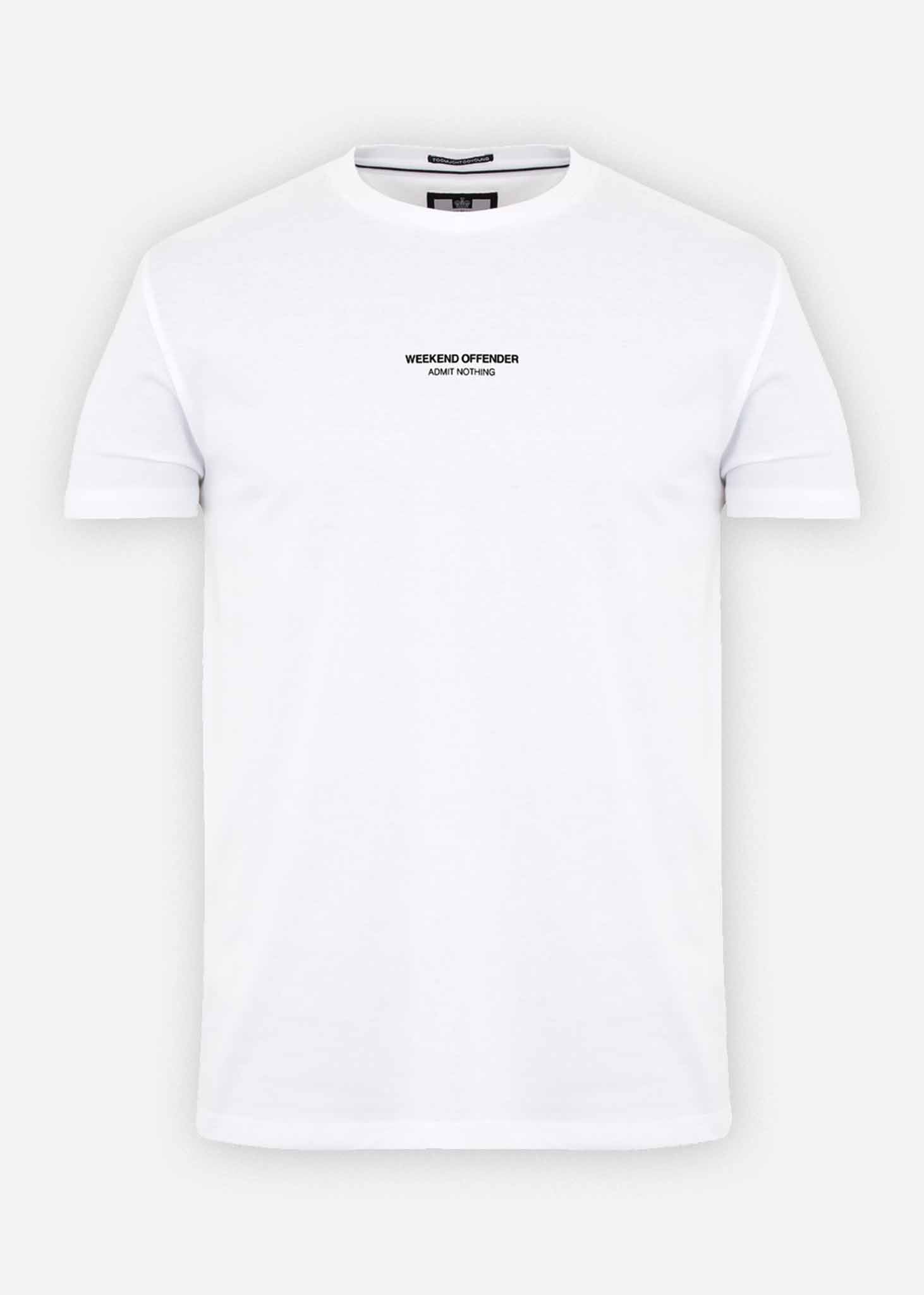 Weekend Offender T-shirts  WO tee - white 